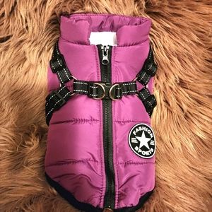 Warm Cozy Winter Jacket for Small Dogs. Size M.